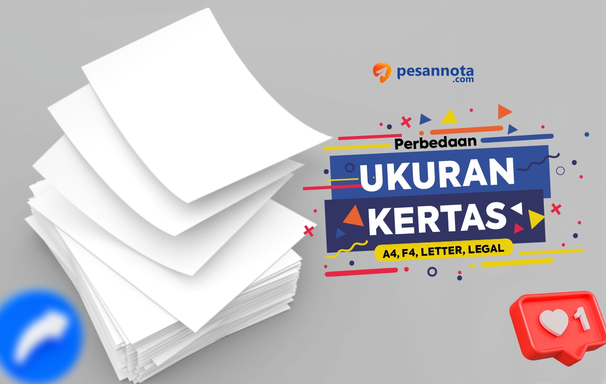 Perbedaan Ukuran Kertas